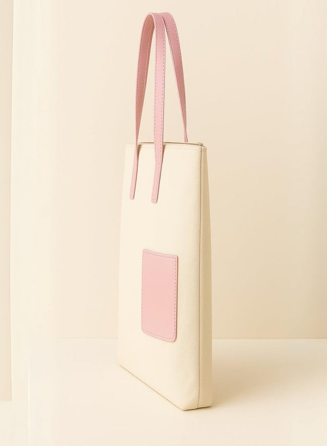 STRUTT Cotton Canvas Tote Bags for Women | Stylish Quirky Prints Shoulder Bag | Lightweight Spacious Handbag for College, Office, Shopping & Daily Use | Eco-Friendly Multipurpose Tote (Bunny) - Image 2